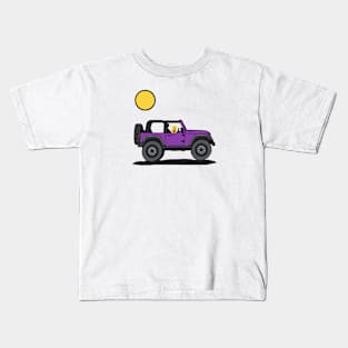 Purple Wrangler with Dog Kids T-Shirt